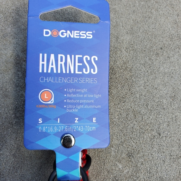 DOGNESS Challenger Series Harness, Light Weight, Reflective at Low Light, size L - Picture 6 of 12